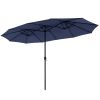13 ft. Market No Weights Patio Umbrella 2-Side