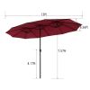 13 ft. Market No Weights Patio Umbrella 2-Side