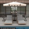 9 Feet Patio Umbrella with Crank Handle and Push Button Tilt