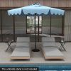 9 Feet Patio Umbrella with Crank Handle and Push Button Tilt