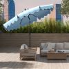 9 Feet Patio Umbrella with Crank Handle and Push Button Tilt