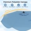 9 FT Umbrella with Crank Handle for Outdoor Patio Garden Pool