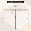 9 FT Umbrella with Crank Handle for Outdoor Patio Garden Pool
