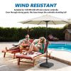 Water or Sand Fillable Mobile Patio Umbrella Base for Outdoor