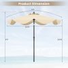 9 FT Umbrella with Crank Handle for Outdoor Patio Garden Pool