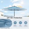9 FT Umbrella with Crank Handle for Outdoor Patio Garden Pool