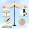 9 FT Umbrella with Crank Handle for Outdoor Patio Garden Pool