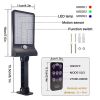 Outdoor Solar Flood Lights Sensor Light for Street Front Door Deck
