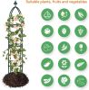 Garden Obelisk Trellis for Climbing Plants Outdoor 165cm Rose Bush Sqaure Trellis for Pots Rustproof Metal Plant Flower Trellises for Vine Jasmine Sup
